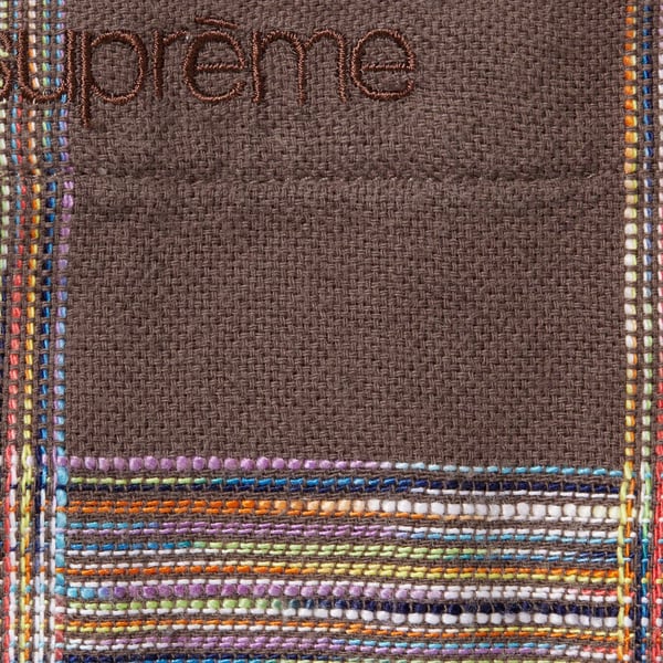 Supreme Woven Plaid Shirt - Light Brown (front)