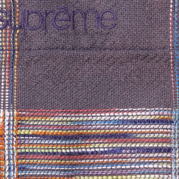 Supreme Woven Plaid Shirt - Washed Navy (front)