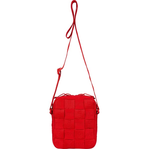 Supreme Woven Shoulder Bag - Red (front)