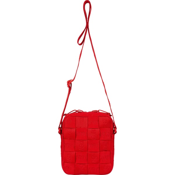Supreme Woven Shoulder Bag - Red (front)