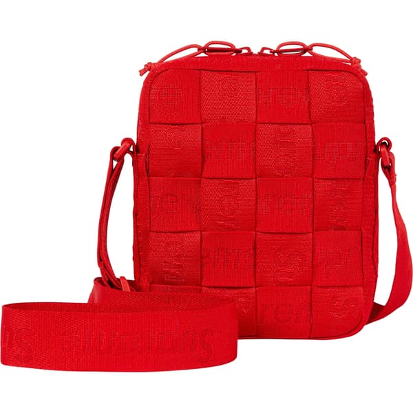 Supreme Woven Shoulder Bag - Red (front)