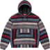 Supreme Woven Stripe Hooded Jacket - Black (front)