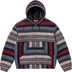 Supreme Woven Stripe Hooded Jacket - Black (front)