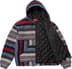 Supreme Woven Stripe Hooded Jacket - Black (front)