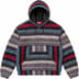 Supreme Woven Stripe Hooded Jacket - Black (front)