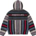 Supreme Woven Stripe Hooded Jacket - Black (front)