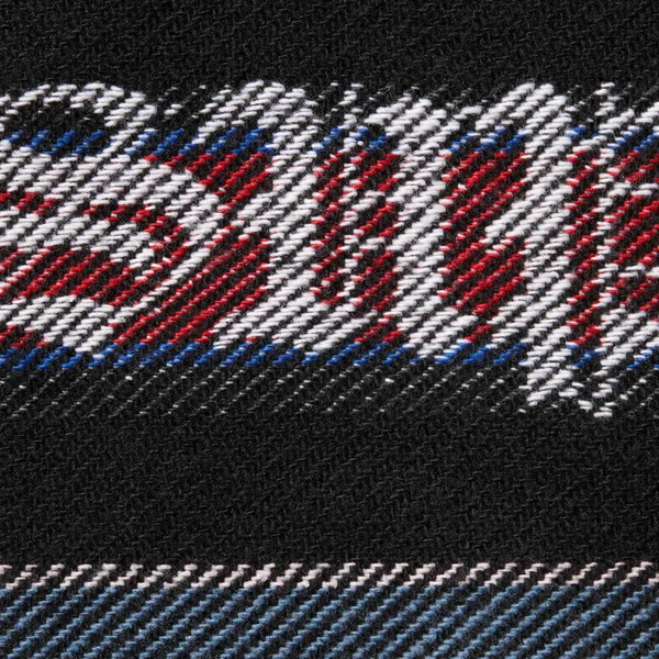 Supreme Woven Stripe Hooded Jacket - Black (front)