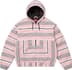 Supreme Woven Stripe Hooded Jacket - Pink (front)
