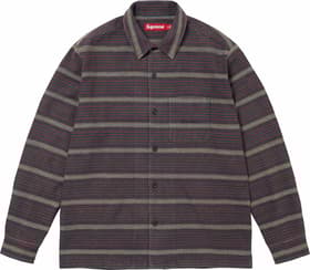 Supreme Woven Stripe Shirt Black