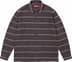 Supreme Woven Stripe Shirt - Black (front)