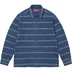 Supreme Woven Stripe Shirt - Blue (front)