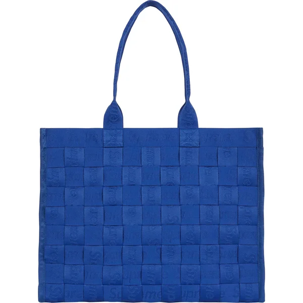 Supreme Woven Tote - Royal (front)