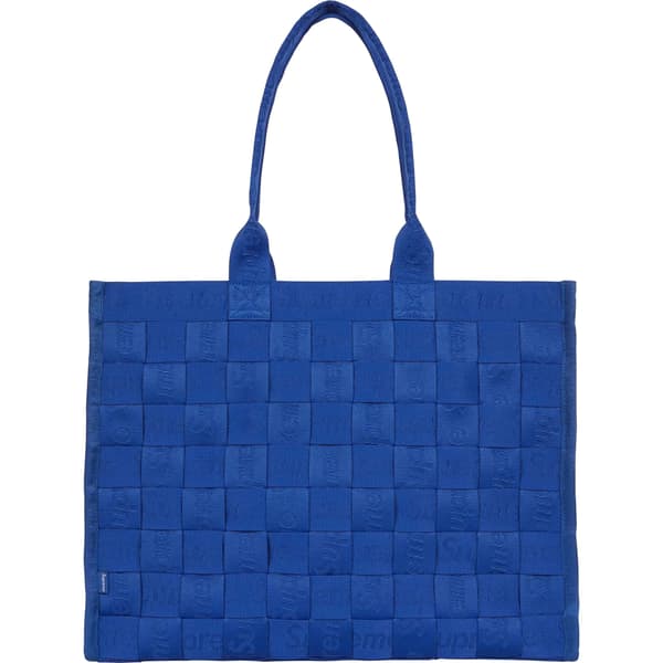 Supreme Woven Tote - Royal (front)