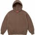 Supreme Wrapped Half Zip Hooded Sweatshirt - Dusty Brown (front)