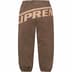 Supreme Wrapped Sweatpant - Dusty Brown (front)