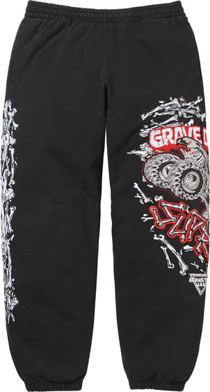 Supreme x Grave Digger Bones Sweatpant Black