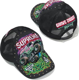 Supreme x Grave Digger Mesh Back 5-Panel Black