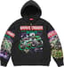 Supreme x Grave Digger Zip Up Hooded Sweatshirt - Black (front)