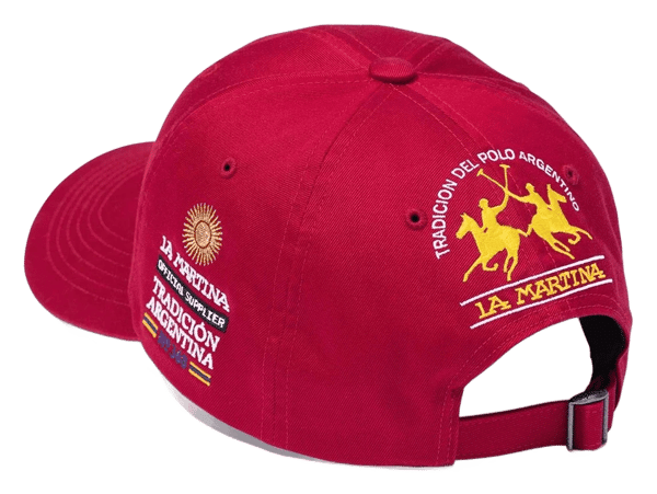 Supreme x La Martina 6-Panel - Red (front)