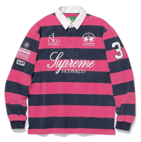 Supreme x La Martina Rugby Pink Stripe