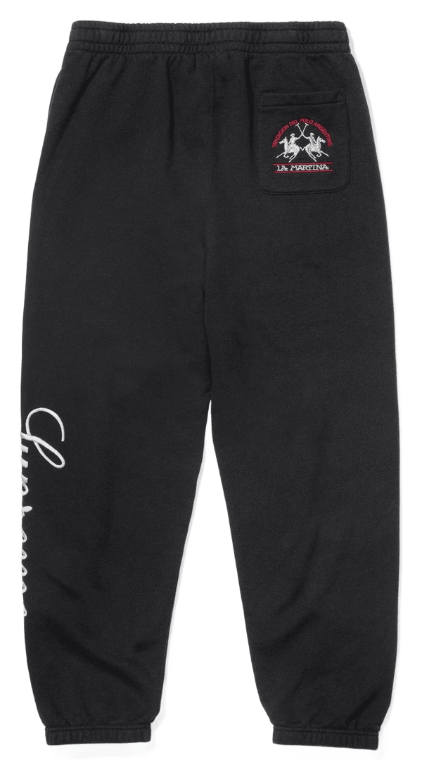 Supreme x La Martina Sweatpant - Black (front)
