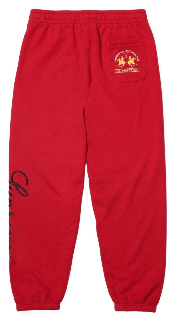 Supreme x La Martina Sweatpant - Red (front)