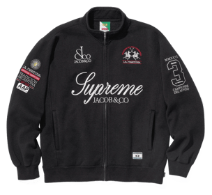 Supreme x La Martina Zip Up Sweatshirt Black