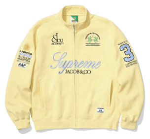 Supreme x La Martina Zip Up Sweatshirt Cream