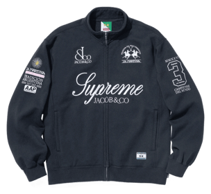 Supreme x La Martina Zip Up Sweatshirt Navy