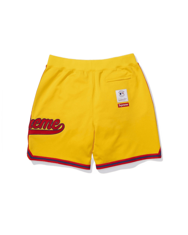 Supreme x Mitchell & Ness Basketball Short - Braves (front)