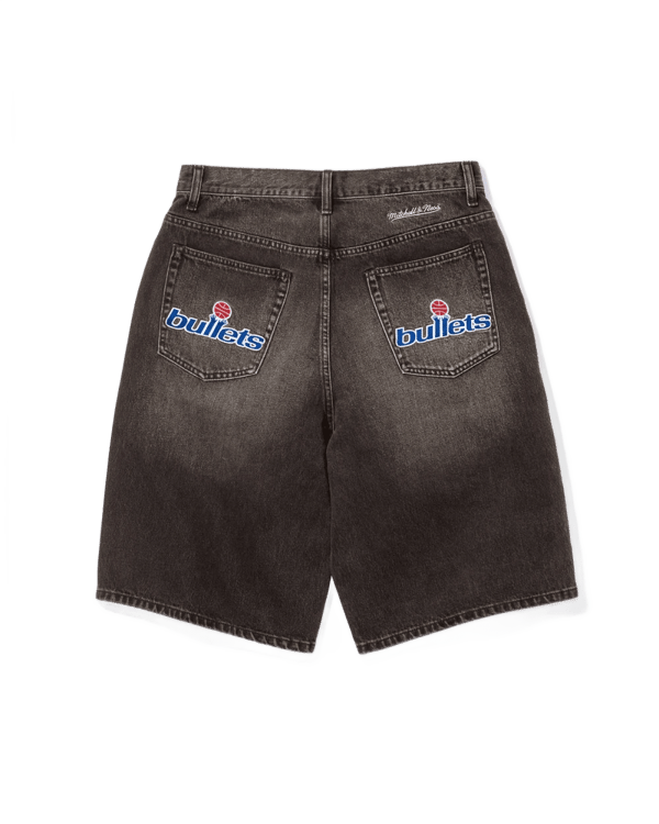 Supreme x Mitchell & Ness Denim Short - Bullets (front)
