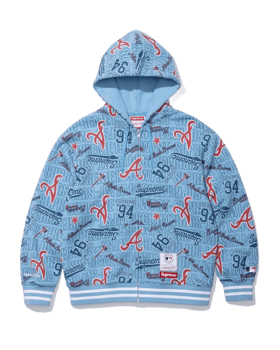 Supreme x Mitchell & Ness Hooded Sweatshirt Braves