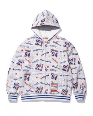 Supreme x Mitchell & Ness Hooded Sweatshirt Bullets