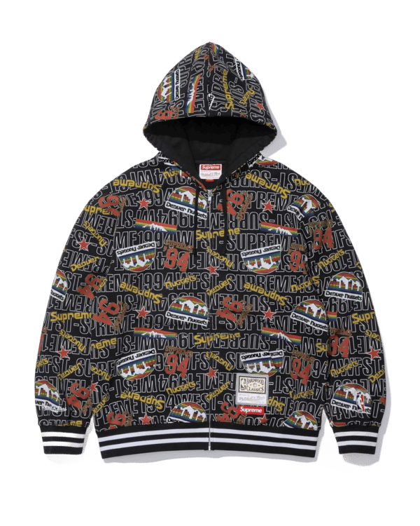 Supreme x Mitchell & Ness Hooded Sweatshirt - Nuggets (front)