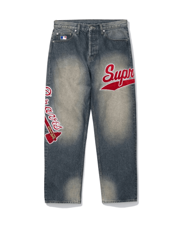 Supreme x Mitchell & Ness Jean - Braves (front)
