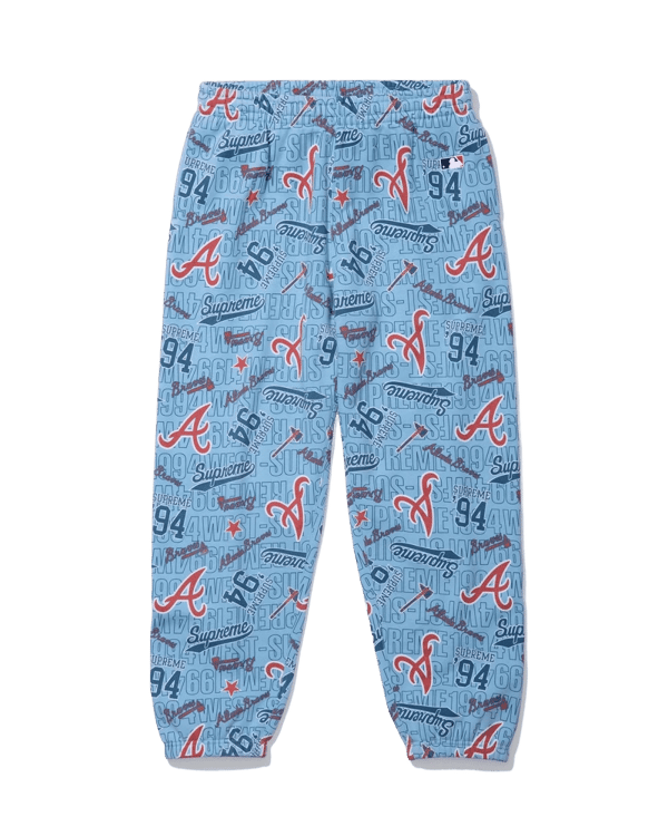 Supreme x Mitchell & Ness Sweatpant - Braves (front)