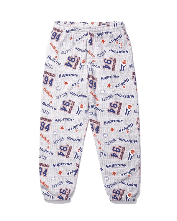 Supreme x Mitchell & Ness Sweatpant - Bullets (front)