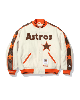 Supreme x Mitchell & Ness Wool Varsity Jacket Astros