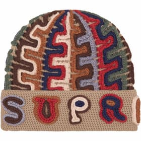 Supreme Yarn Appliqué Beanie Khaki