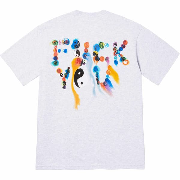 Supreme Ying Yang Tee - Ash Grey (front)