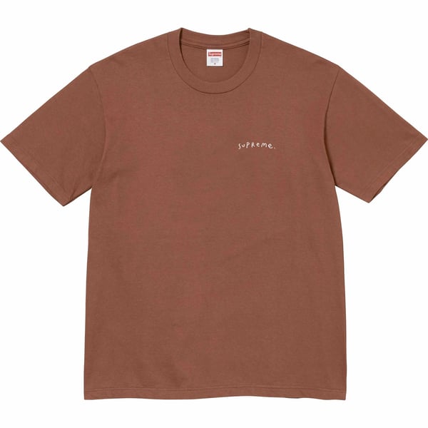 Supreme Ying Yang Tee - Brown (front)