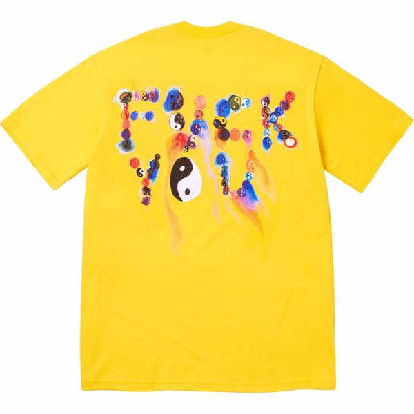 Supreme Ying Yang Tee - Yellow (front)