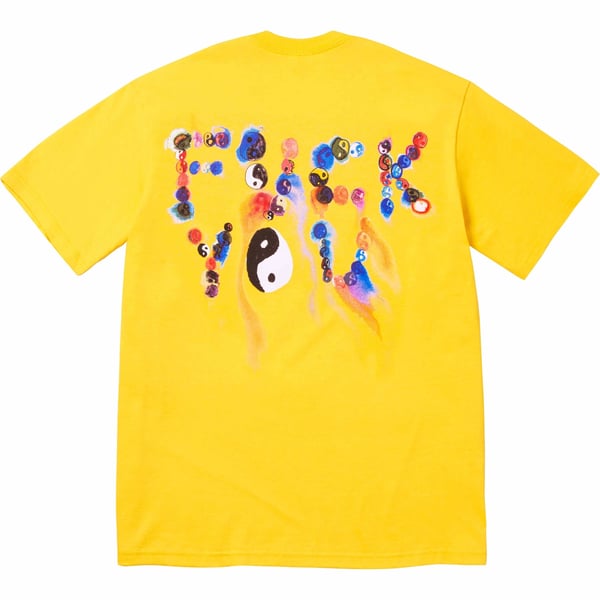 Supreme Ying Yang Tee - Yellow (front)