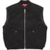 Supreme Zip-Off Sleeve Quilted Bomber Jacket - Black (front)