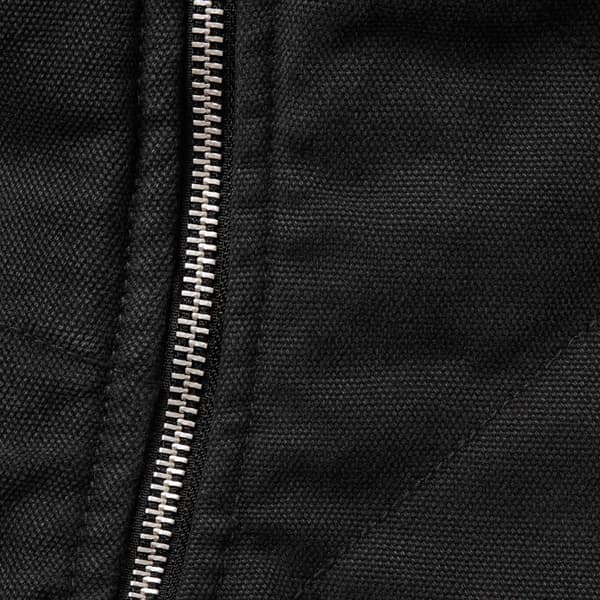 Supreme Zip-Off Sleeve Quilted Bomber Jacket - Black (front)