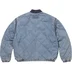Supreme Zip-Off Sleeve Quilted Bomber Jacket - Denim (front)
