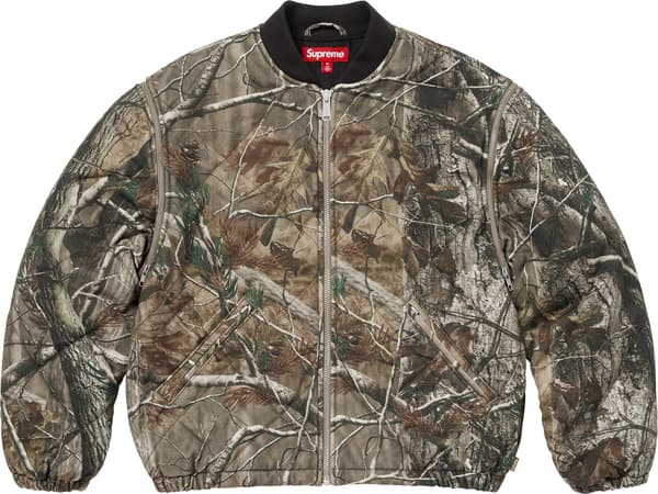 Supreme Zip-Off Sleeve Quilted Bomber Jacket - Realtree® AP Camo (front)