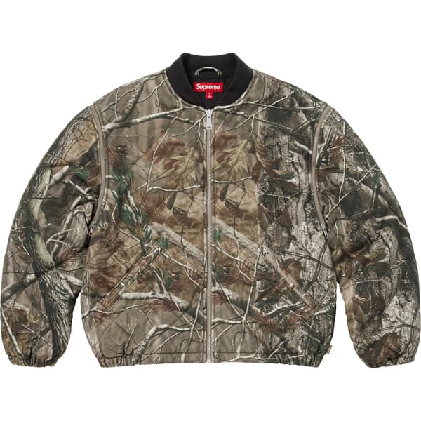 Supreme Zip-Off Sleeve Quilted Bomber Jacket - Realtree® AP Camo (front)