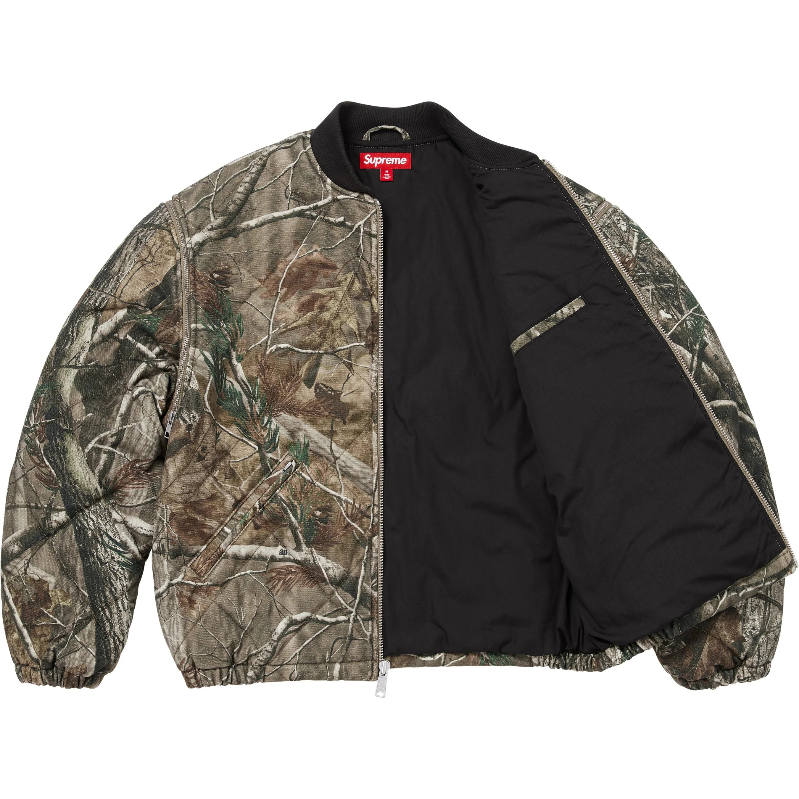 Supreme Zip-Off Sleeve Quilted Bomber Jacket colorway 12