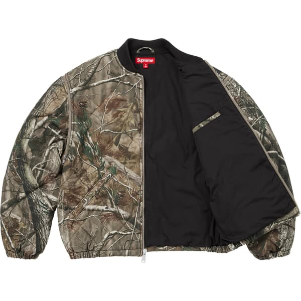 Supreme Zip-Off Sleeve Quilted Bomber Jacket - Realtree® AP Camo (front)
